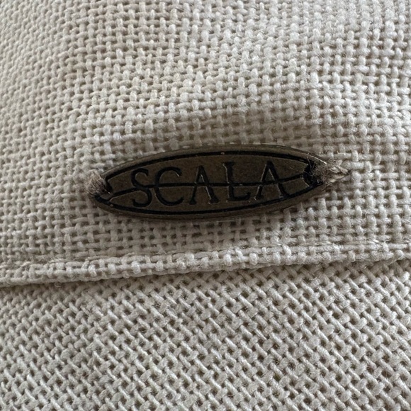 NWOT Scala Cotton Big Brim Hat With Inner Drawstring in Natural One Size main image 9